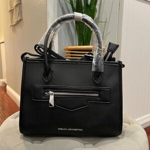 French Connection NWT Fritz Square Satchel Bag